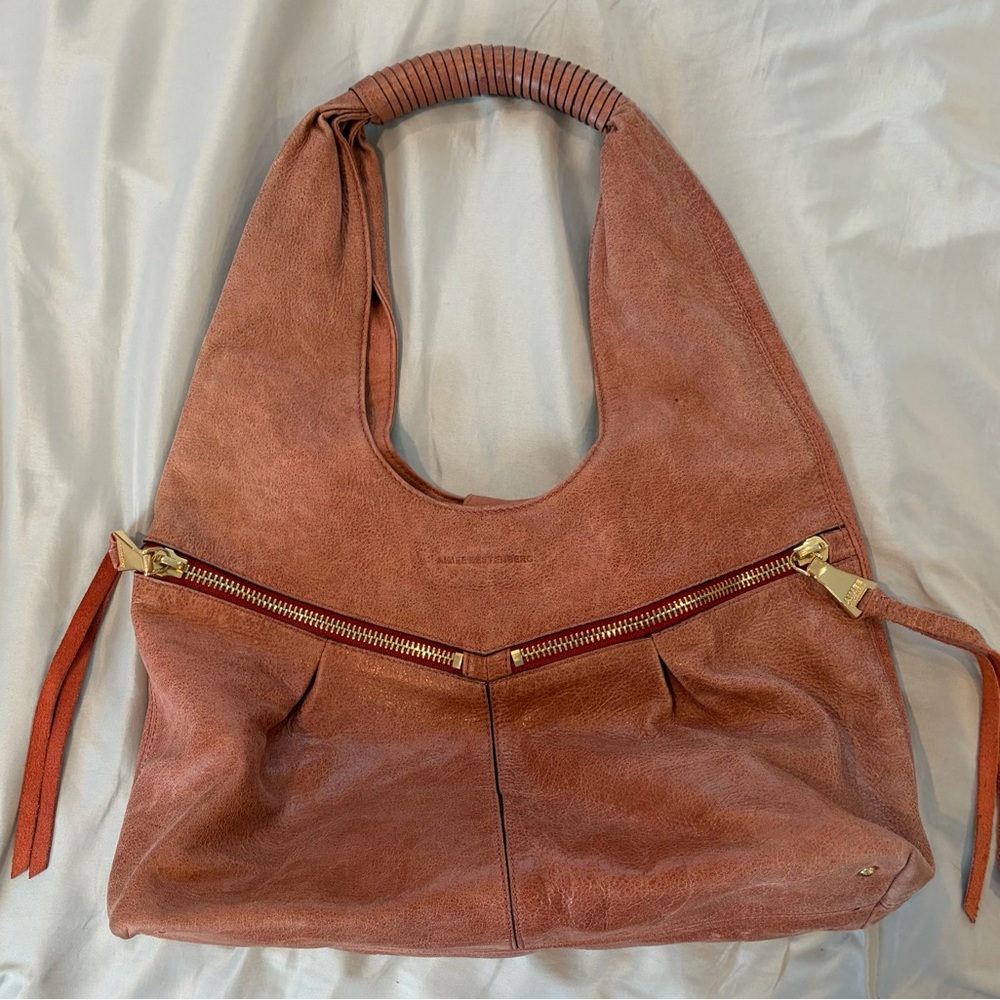 Aimee Kestenberg Distressed Rust Leather Hobo